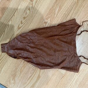 Skims Bronze Shimmer Bodysuit